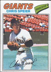 1977 Topps Baseball Cards      515     Chris Speier